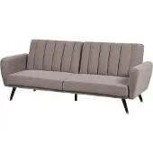 Beliani VIMMERBY - Slaapbank-Bruin-Polyester