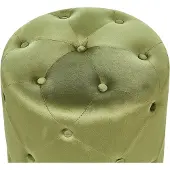 Beliani COROLLA - Poef-Groen-Fluweel