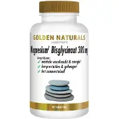 Golden naturals 2x Magnesium Bisglycinaat 300mg Vegan 90 Tabletten