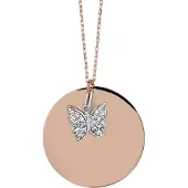 Orphelia Hanger + Ketting Rose Zirconium ZH-4790