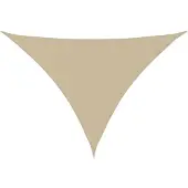 vidaXL Zonnescherm driehoekig 4,5x4,5x4,5 m oxford stof beige