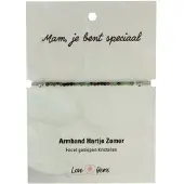 Ruben Robijn Hartje zomer armband Robijn in Zoisiet - Moederdag