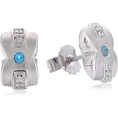 Orphelia Oorbel Diamond & Kleursteen Sterling Zilver 925