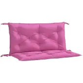 vidaXL Tuinbankkussens 2 st 100x50x7 cm stof roze