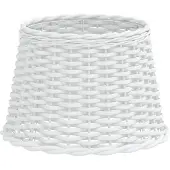 vidaXL Lampenkap Ø40x26 cm wicker wit