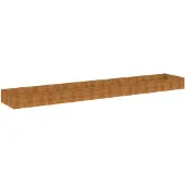 vidaXL Plantenbak verhoogd 579x100x36 cm cortenstaal