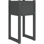 vidaXL Plantenbak 40x40x81 cm massief grenenhout grijs