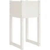 vidaXL Plantenbak 40x40x81 cm massief grenenhout wit