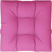 vidaXL Palletkussen 80x80x12 cm stof roze