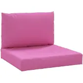 vidaXL Palletkussens 2 st oxford stof roze