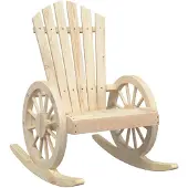 vidaXL Adirondack-schommelstoel, massief grenenhout