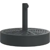 vidaXL Parasolvoet voor stokken van Ø38 / 48 mm 25 kg rond