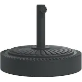 vidaXL Parasolvoet voor stokken van 38 / 48 mm 25 kg rond