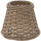 vidaXL Lampenkap bruin, Ø15x12 cm, gevlochten riet
