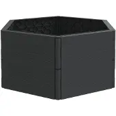 vidaXL Plantenbak PP antracietkleurig