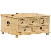 vidaXL Opbergbox Corona 90x78x45 cm massief grenenhout