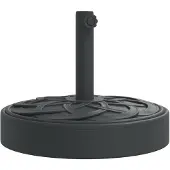 vidaXL Parasolvoet voor stokken van Ø38 / 48 mm 25 kg rond