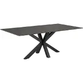 Molecule Heaven eettafel 200x100 zwart keramiek