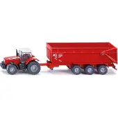 LILLAN & FRIENDS SIKU 8480 met 3-assige aanhanger