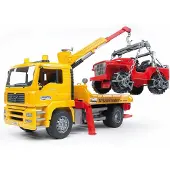 Stanley Jr. Bruder sleepauto met Jeep - TGA 1:16