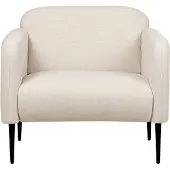 Beliani STOUBY - Fauteuil-Beige-Linnen