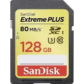 SanDisk Extreme PLUS SD kaart 128 GB