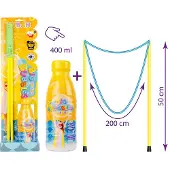 TUBAN speelgoed - Giant Bubble Set met reuzen bellenstok en 400 ml vloeistof.