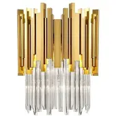 Toolight Gouden wandlamp - glamourstijl - E14 fitting - 18 x 20 cm