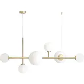 Aldex Hanglampe , Joel, dimbare, Goud / Messing, Woonkamer, Metaal