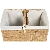 Beliani LANGSON - Wasmand - Lichthout - Waterhyacint