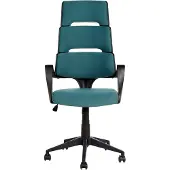 Beliani GRANDIOSE - Bureaustoel - Blauw - Polyester