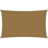 vidaXL Zonnezeil 160 g/m² 5x8 m HDPE taupe