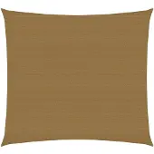 vidaXL Zonnezeil 160 g/m² 4x4 m hdpe taupe