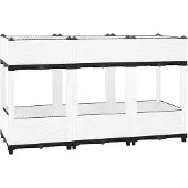 vidaXL Verhoogde plantenbak, 120x40x71 cm, polypropyleen