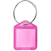 Combicraft Mini XS openklapbare sleutellabels 38x22mm pink - 100 stuks