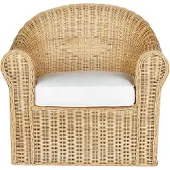 Beliani LIVADEIA - Fauteuil-Natuurlijk-Rotan