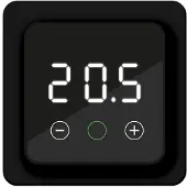 MAGNUM Group F32 WiFi Thermostaat F32-thermostaat (inbouw) | RAL 9011 Zwart