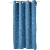Vertbaudet Glow-in-the-dark oogjesgordijn met sterretjesprint blauw