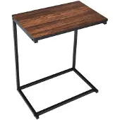 Coast Bijzettafel - Laptoptafel - 55 x 35 x 65 cm - Bruin / Zwart