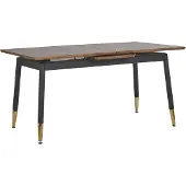 Beliani CALIFORNIA - Eettafel-Donkere houtkleur-MDF
