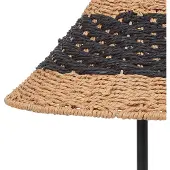 Beliani MOMBA - Tafellamp - Beige/Zwart - Papier