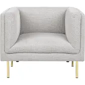 Beliani MOEN - Fauteuil-Grijs-Polyester