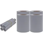 vidaXL Privacystrips 35x0,19 m PVC mat lichtgrijs