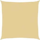 vidaXL Zonnezeil 6x6 m 100% polyester oxford zandkleurig