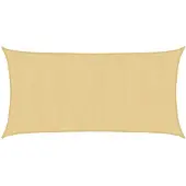 vidaXL Zonnezeil 5x2,5 m 100% polyester oxford zandkleurig