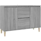 vidaXL Dressoir, grijs Sonoma-eikenhout, 103,5 x 35 x 70 cm, houtvezel