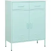 vidaXL Opbergkast 80x35x101,5 cm staal mint