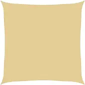 vidaXL Zonnezeil 2x2 m 100% polyester oxford zandkleurig