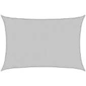 vidaXL Zonnezeil 3x2 m 100% polyester oxford lichtgrijs