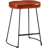 vidaXL Barkrukken 2 st 40x29,5x53 cm donkerbruin